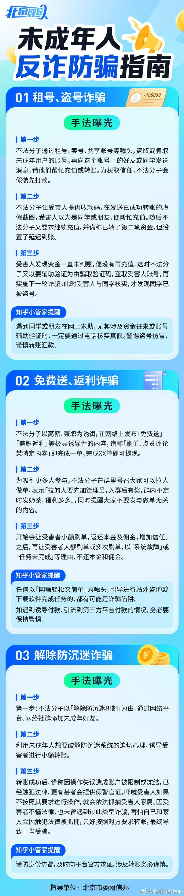 未成年人反诈 向这些套路说No 防范意识要增强