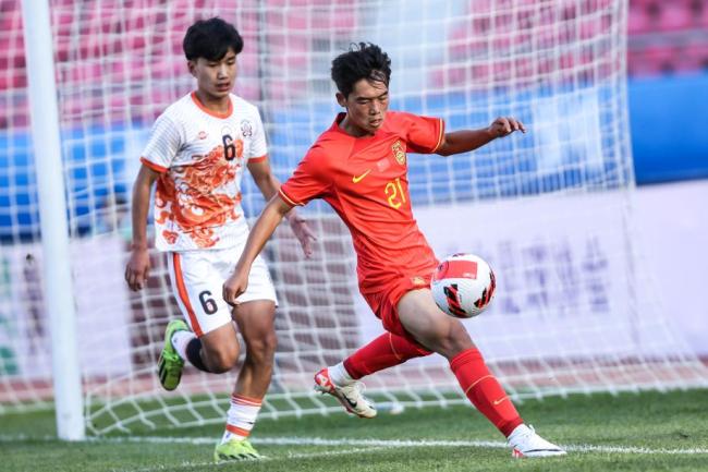 U17亚预赛：中国6-0不丹升小组第一，艾比布拉双响 小角度神仙球 国少四中门框大胜