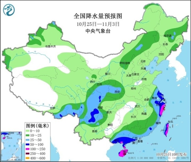 未来十天南部及东部沿海有较强风雨 台风“潭美”影响显著