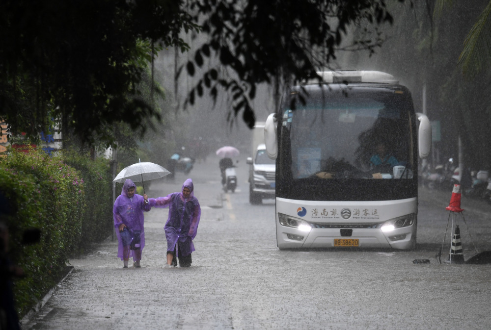 台风“潭美”残涡引发暴雨 海南启动防汛防风Ⅲ级应急响应