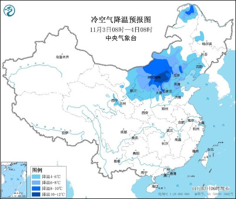 北方地区将有大风降温天气，今日海南降雨较强