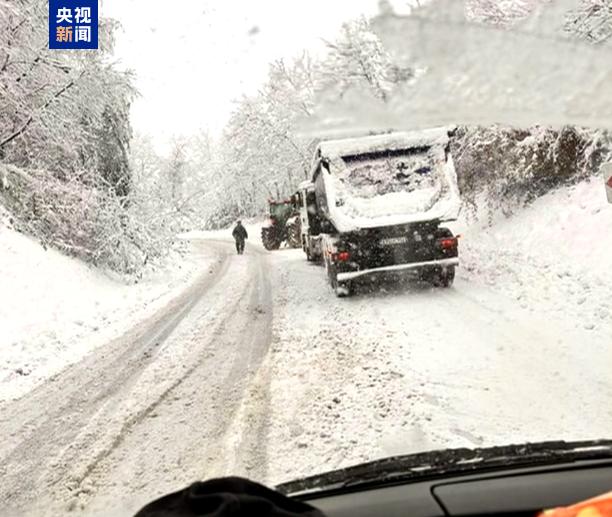 巴尔干多国遭遇强风暴雪袭击 塞尔维亚迎来今冬最强降雪